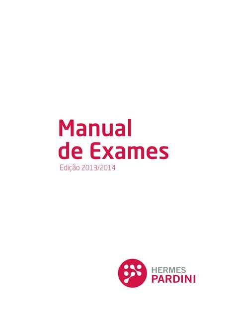 (PDF) Manual De Exames2013 Hermes Pardini .